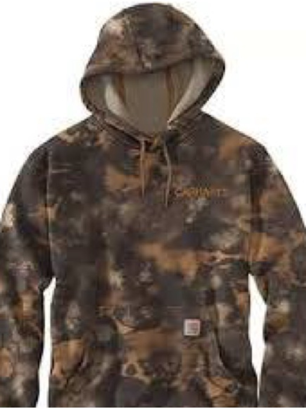 Carhartt | Men's Loose Fit Midweight Hooded Watercolor Camo Sweatshirt | 2XL - Picture 3 of 5